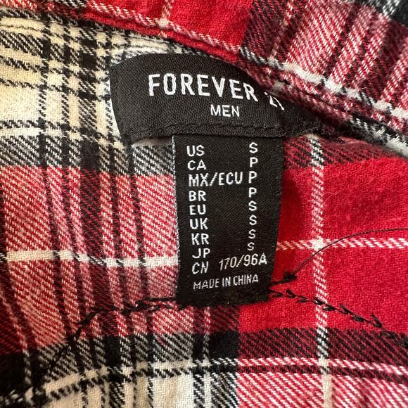 Mickey Mouse Flannel Plaid Shirt Shacket SMALL Oversized Unique Upcycled Disney - Picture 5 of 6